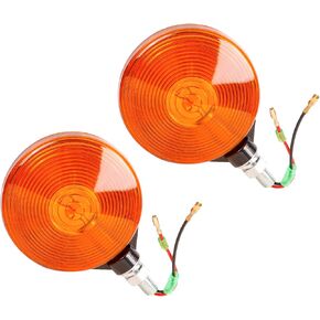 2PCS 3C081-75870 Amber Hazard Lights Replacement for B L M Series Tractors B2320D B3200 B3350 LX2610HSD LX2610SUHSD LX3310HSD L4060DT L4060GST L3540HST M5040F M5640SU