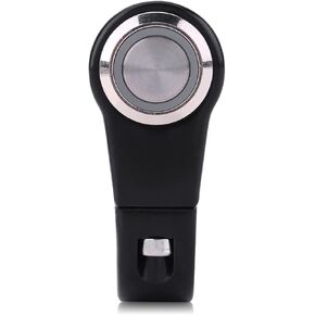 مفتاح تشغيل/إيقاف المقود ، DC 10-12V إلى AC 220V دراجة نارية 7/8 "زر ابدأ زر مقود ألومنيوم مقود مقود (زر إعادة ضبط ذاتي النمط)