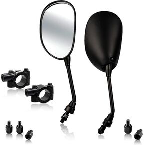 Universal ATV Rear View Mirror, Rearview Mirror Handlebar Polaris Sportsman 400 450 500 550 570 700 800 850 ATV Fits for 7/8" Handlebar 50CC 125CC 200CC Motorcycle Dirt Bike Scooter Rear View Mirrors
