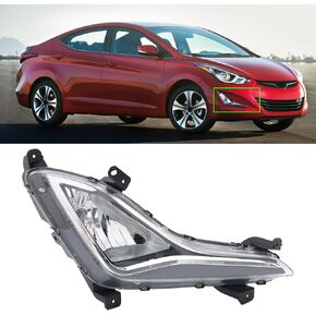 Right Side Halogen Fog Light Assembly Fit for Hyundai Elantra 2014 2015 2016 Replace for 922023X210 HY2593146