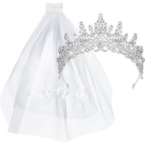 Jaciya Wedding Veil Bachelorette Party Favors Bridal Shower Tiara Crown