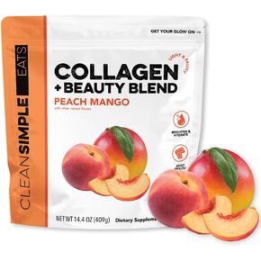 نظافة بسيطة الأكل خوخ المانجو سوبر الكولاجين ، والعشب ، والأنواع المائية I ، و II ، و III Collagen ، 30 حصة