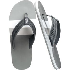 Men's Flip Flops with Arch Support - Lightweight Waterproof Sandals,Comfortable Slides for Beach