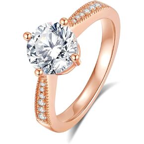 خواتم المشاركة Moissanite للنساء D Color VVS1 Clarity Round Round Cut S925 Sterling Silver Promins