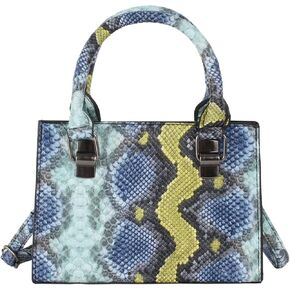 ZLM Bag US Women Mini Top Handle Bag Snakekin Print Crossbody Crossder Bag Base Satchel Pres