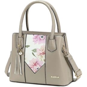Pomelo Best Satchel bags for women with Random Flowers, Purses and Handbags for Women Shoulder Bag Top Handle Satchel