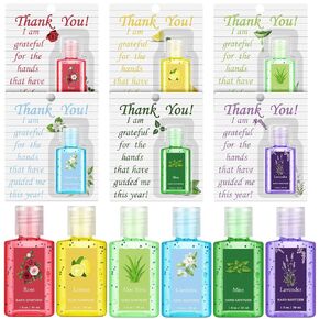 Frienda 24 Pack Gifts for Teacher Thank You Mini Hand Sanitizer Bulk Travel Size 1fl oz Hand Sanitizer Gel Employee Appreciation Gifts for Travel Purse Party Favor