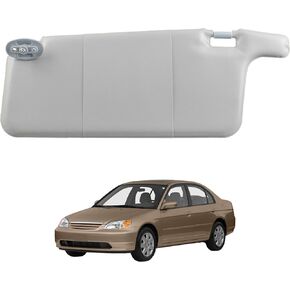 83230-S01-A32ZC DRIVER SIDE SUN SUN VISOR متوافق مع 1996 1997 1998 1999 1999 2000 2001 Honda Civic Front Sun Ground Shade Gray استبدال 83280-S01-A32ZA BBHCV9500