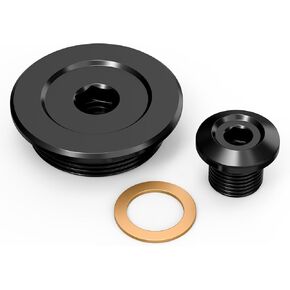 Black Engine Timing Screw Cover Cap Plug Compatible with Suzuki DRZ400E DRZ400S DRZ400 SM 2000-2024 Aluminum Timing Cover Screw Kit Compatible with Kawasaki KFX400 2003-2006 See Ftiemt