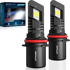 ROYLUX H1 Fog Light Bulbs, 20000LM 600% Brightness Canbus Ready Plug and Play Real 1:1 Mini Size 6000K Cool White with Cooling Fan, Pack of 2