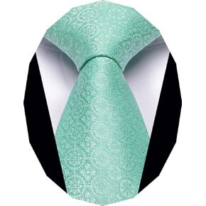 Striped Ties for Men Jacquard Silk Tie Plaids Checkerd Tie Floral Formal Business Mens Neckties with Gift Box