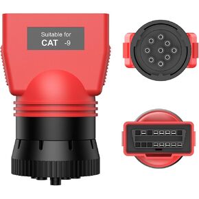 Autel Original Maxisys CV Cat 9-Pin Adapter ، محول مركبة مكون من 9 أسنان على مدار الساعة لمحركات Caterpillar ، متوافق مع ماسحة التسييل Autel Maxisys CV MS908CV ، MS908CV II ، MS909CV ، MS906CV و VCI