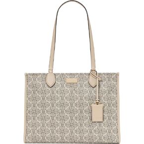 kate spade new york Spade Flower Coated Canvas Large Market Tote, Neutral Multi