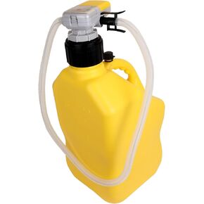 Zeeline XL Battery-Powered Fuel Transfer Pump, 52" Hose, 2.4GPM Flow Rate, Fuel Can Transfer Pump For Portable and Easy-to-use Fuel Transfer Solution - Yellow