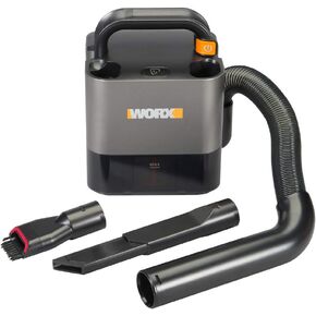 WORX WX030L 20V Power Share Cordless Cube Vac مكنسة كهربائية مدمجة، أسود
