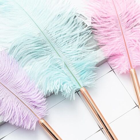 BWESOO White Retro Feather Ballpoint Pen Exquisite Siganture Pen Refillable Ballpoint Pen for Wedding Office Business Gift Pens for Signing Artwork Journal Writing Ballpoint Pens and Refills in Saudi Arabia