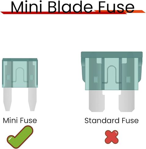 (60Pcs) 10 Amp Mini Car Fuses, 10A Automotive Fuses, Blade Fuse for Car/RV/Truck/SUV/Motorcycle/Boat in Kuwait
