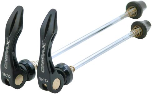 MTB ROAD BIKE QUICK RELEASE SKEWERS RED/BLACK (RED) in Saudi Arabia