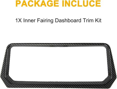 PSLER Inner Fairing Dashboard Trim Kit for Road Glide 2024,Fiber Stereo Speedometer Gauge Trim Cover for Road Glide CVO Road Glide ST 2024(Carbon) in Kuwait
