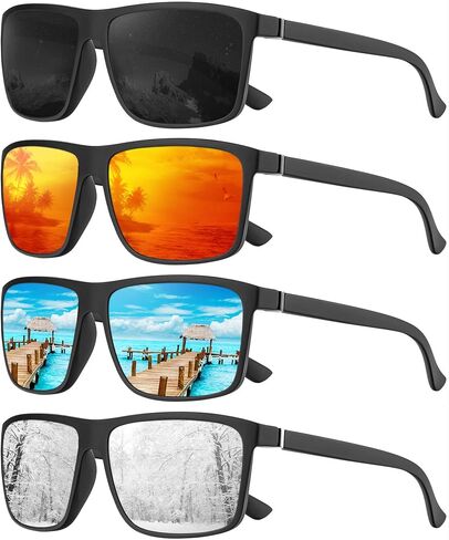 KALIYADI Polarized Mens Sun-Glasses Sunglasses-Men : Classic Sunglasses with UV Protection for Fishing Driving Golf in Saudi Arabia