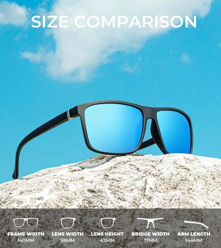 KALIYADI Polarized Mens Sun-Glasses Sunglasses-Men : Classic Sunglasses with UV Protection for Fishing Driving Golf in Saudi Arabia