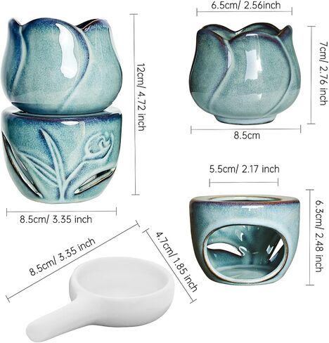 العطر العطر الزيت العطري Tealight ، الشاي ضوء شمعة شمع دافئ ، زيت العطر Tealight أكثر دفئا (مجموعة من 1 ، شكل جلي in Kuwait