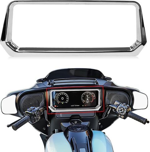 PSLER Inner Fairing Dashboard Trim Kit for Road Glide 2024,Fiber Stereo Speedometer Gauge Trim Cover for Road Glide CVO Road Glide ST 2024(Carbon) in Kuwait