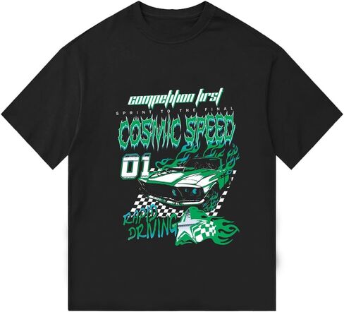 القمصان ذات الرسوم الرسومية الضخمة الرجال خمر y2k قمصان طباعة الشوارع للجنسين هاراجوكو تي شيرت in Kuwait