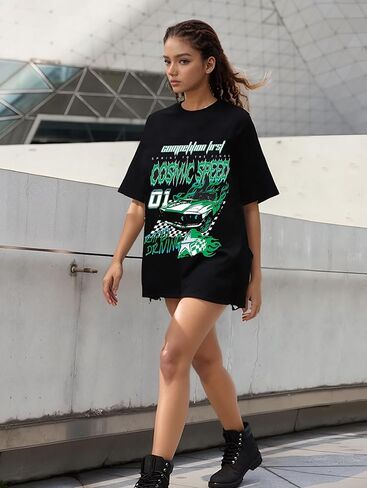 القمصان ذات الرسوم الرسومية الضخمة الرجال خمر y2k قمصان طباعة الشوارع للجنسين هاراجوكو تي شيرت in Kuwait