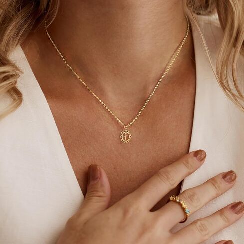 Cross Necklace for Women,14k Dainty Gold Plated Cross Necklaces Simple Cross Pendant Necklaces for Women Trendy Small Gold Cross Charm Necklace Cute Choker Necklace for Women Gold Jewelry Gifts in Kuwait