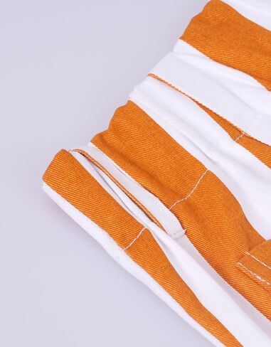 Kedera Women Striped Pants Wide Leg Trousers Casual High Waisted Pants Summer Flare Jeans with Patched Pockets in Saudi Arabia