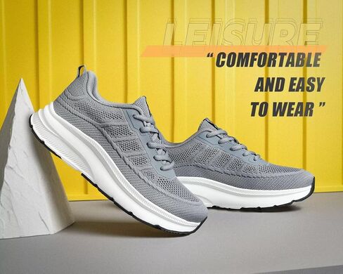 KDN Men's Wide Toe Box Shoes Cushioned Road Running Shoes Non Slip Mens Walking Sneakers for Wide Feet Comfortable Athletic Gym Workout Shoes Wide Width in Saudi Arabia