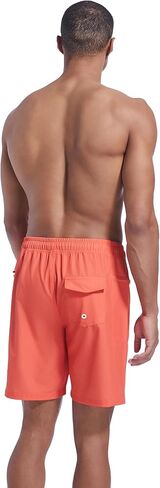 QRANSS Men's Fashion 7 inch Quick Dry Swim Trunks Zipper Pockets Bathing Suit Beach Shorts Boardshorts Without mesh Liner in Kuwait