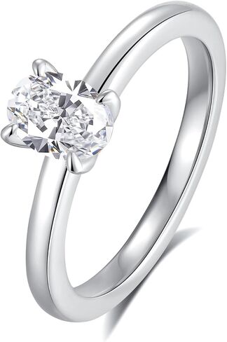 Moissanite Engagement Rings for Women Wedding Rings 925 Sterling Silver with 18K White Gold Plated Promise Anniversary Ring Elegant Gift Packed in Kuwait