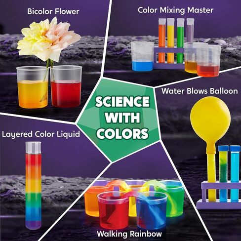 Klever Kits Jumbo Science Kits- 130+ Experiments Educational Toys, STEM Activities with Growing Crystal Tree, Fruit Circuits and Chemistry Set, Christmas Birthday Gifts for Kids in Saudi Arabia