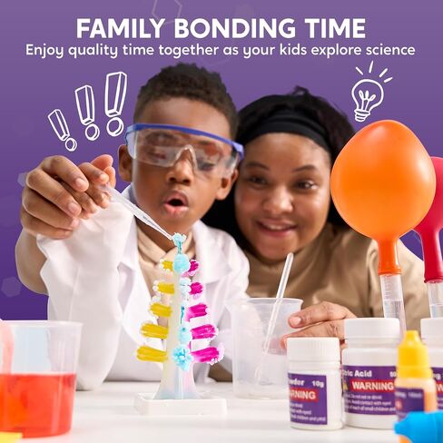 Klever Kits Jumbo Science Kits- 130+ Experiments Educational Toys, STEM Activities with Growing Crystal Tree, Fruit Circuits and Chemistry Set, Christmas Birthday Gifts for Kids in Saudi Arabia