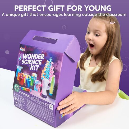 Klever Kits Jumbo Science Kits- 130+ Experiments Educational Toys, STEM Activities with Growing Crystal Tree, Fruit Circuits and Chemistry Set, Christmas Birthday Gifts for Kids in Saudi Arabia