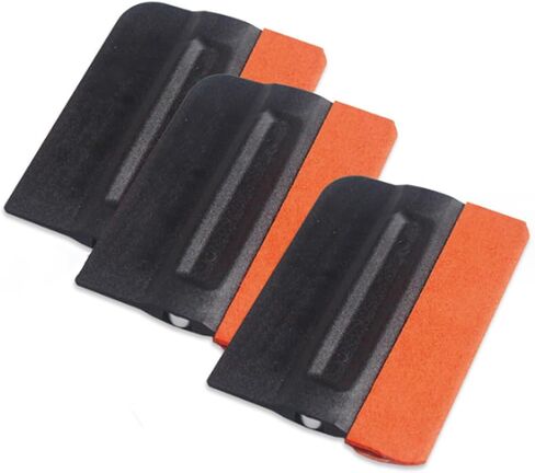 Vinyl Squeegee Felt, 3.8 Inch Magnetic Tint Felt Squeegee, Car Vinyl Wraps Window Tinting Tool, Wallpaper Glass Film, Sticker (3PCS) in Saudi Arabia