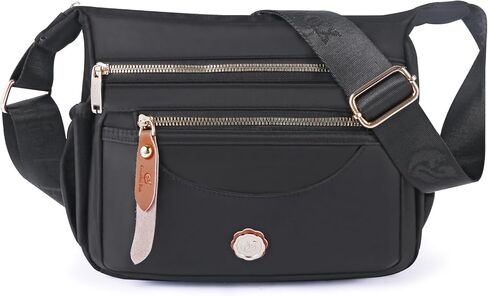 Crossbody Bag for Women, high density Nylon Shoulder Messenger Bag Trendy Pocketbooks, Waterproof and Multi-Pockets in Saudi Arabia