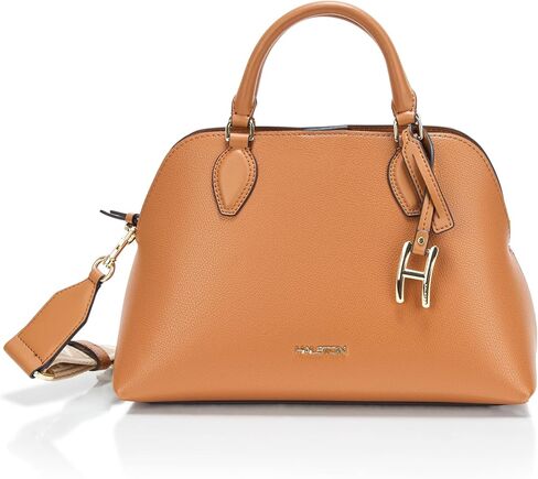 Halston Quincy Embossed Pebble Top Zip Satchel in Saudi Arabia
