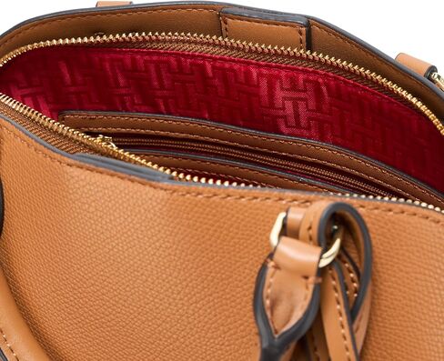 Halston Quincy Embossed Pebble Top Zip Satchel in Saudi Arabia