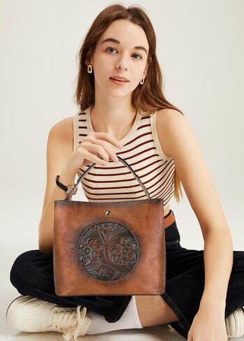 Crossbody Purses for Women Medium Shoulder Bag Vegan Leather Ladies Handbags in Kuwait
