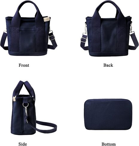 Canvas Tote Bag for Women Stylish Crossboy Handbag Casual Hobo Bag Top Handle Satchel with Multiple Pockets in Saudi Arabia