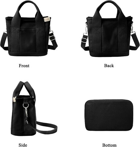 Canvas Tote Bag for Women Stylish Crossboy Handbag Casual Hobo Bag Top Handle Satchel with Multiple Pockets in Saudi Arabia