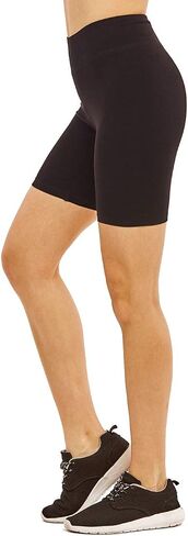 Women's Cotton 15" Outseam Short Leggings - 3 in a Pack in Kuwait