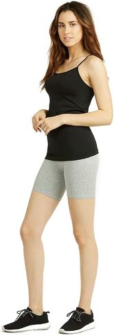 Women's Cotton 15" Outseam Short Leggings - 3 in a Pack in Kuwait