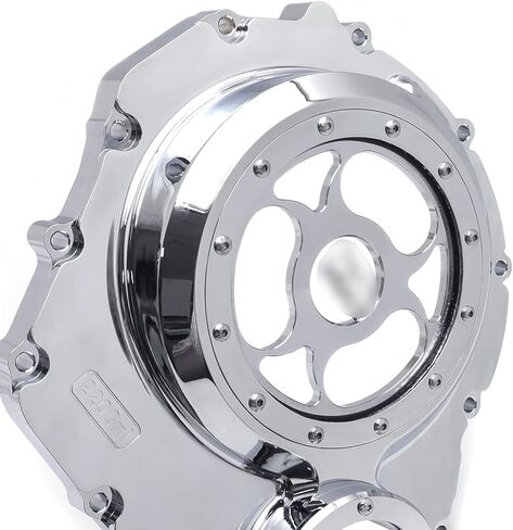 HTTMT- CNC See Through Black&Clear Glass Engine Clutch Cover w/Gasket Compatible with Suzuk 2006-2022 GSX-R 600/750 in Saudi Arabia