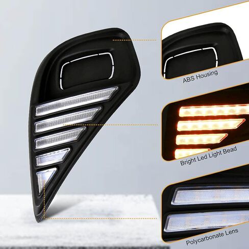 Daytime Running Light for Toyota Highlander 2020-2023 Fog Kit With LED Lamp Bulb Driving Light in Saudi Arabia