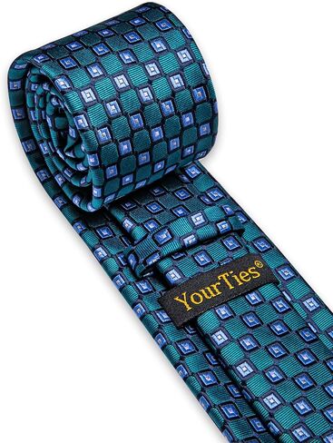 Striped Ties for Men Jacquard Silk Tie Plaids Checkerd Tie Floral Formal Business Mens Neckties with Gift Box in Saudi Arabia