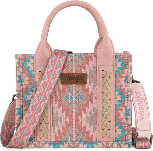 Montana West x Wrangler Mini Tote Bag for Women Boho Aztec Crossbody Purse Top Handle Handbags in Saudi Arabia